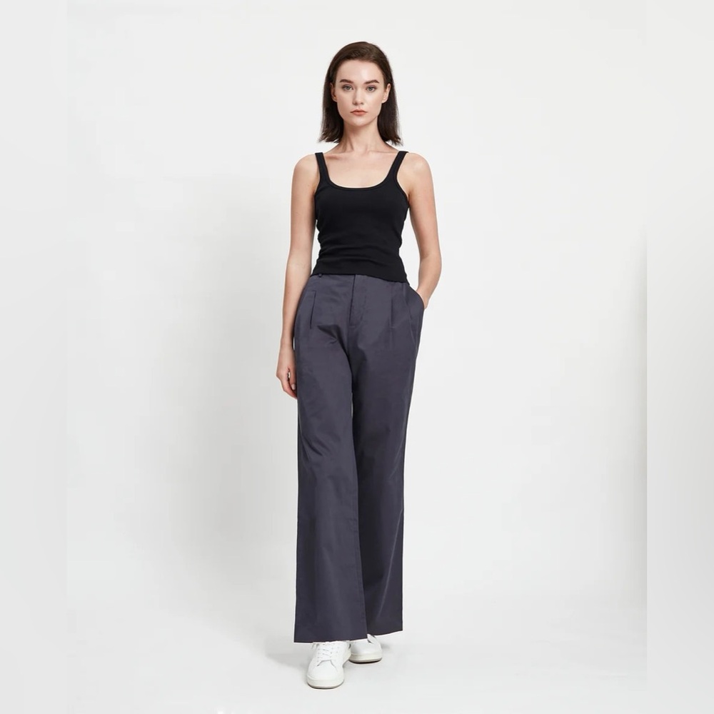Grana Supima 2-Way Ribbed Camisole, Black
